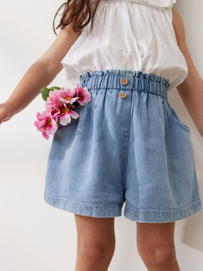 Denim Button Shorts (3mths-7yrs) image 1