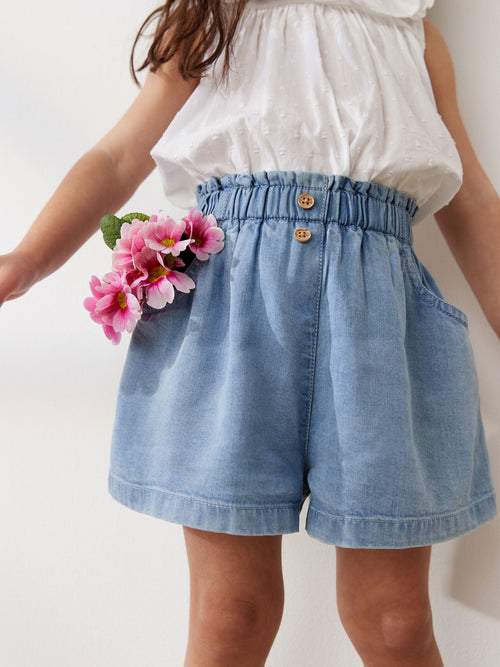 Denim Button Shorts (3mths-7yrs) image 1