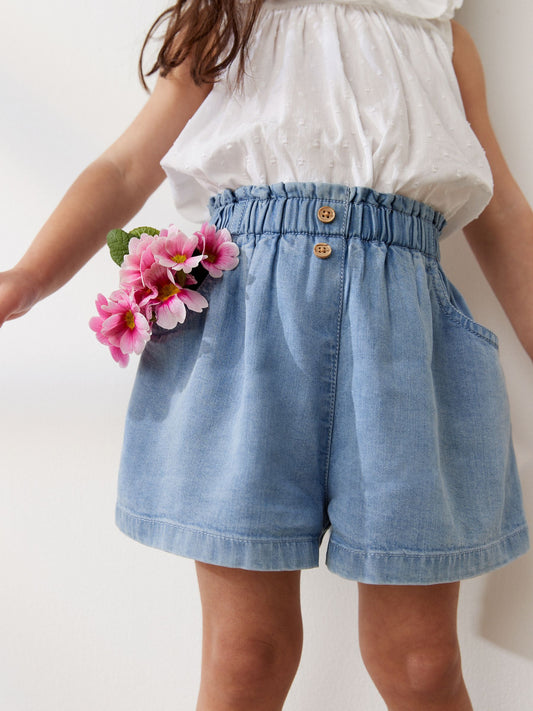 Denim Button Shorts (3mths-7yrs) image 1