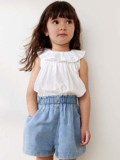 Denim Button Shorts (3mths-7yrs) image 2