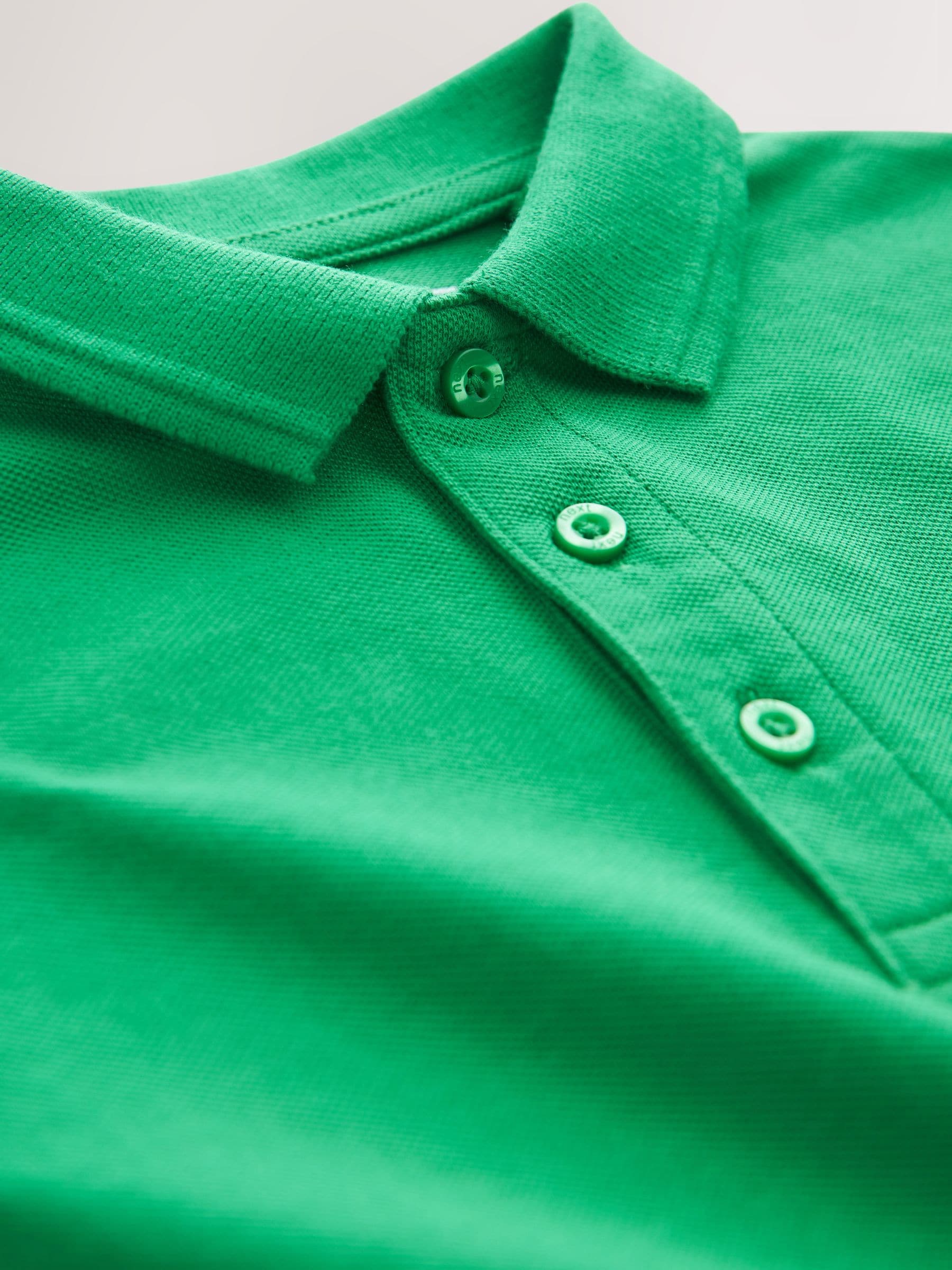 Dsiney Kidz - Green Regular Fit Cotton School Short Sleeve Polo Shirts 2 Pack (3-16yrs) image 8