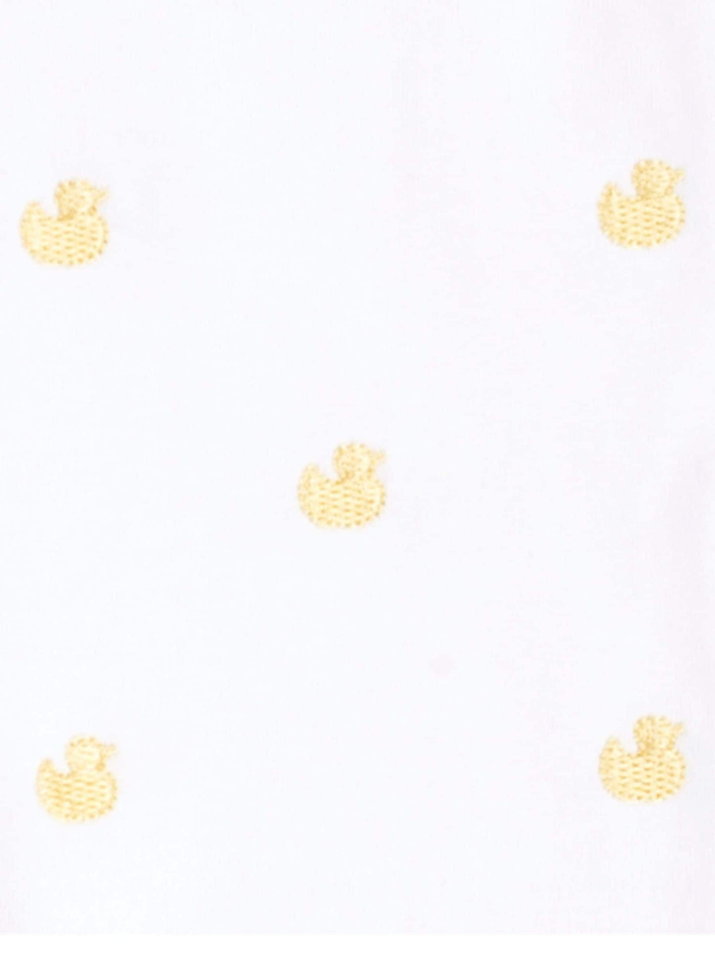 JoJo Maman Bébé Yellow Duck Embroidered Cotton Baby Sleepsuit image 3