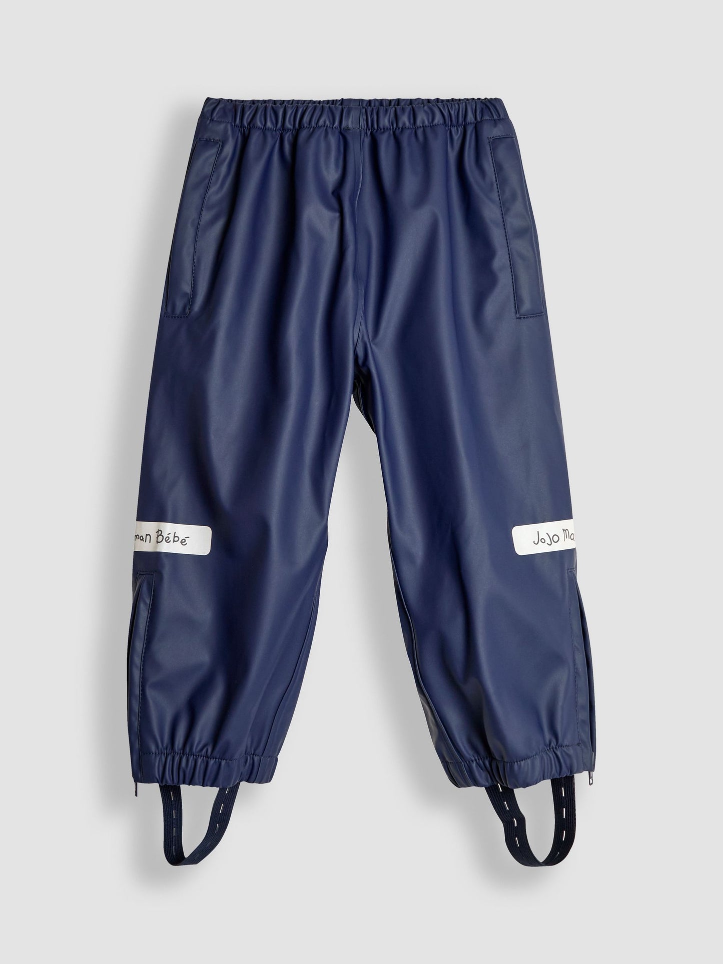 JoJo Maman Bébé Navy Blue Pack-Away Waterproof Trousers image 2