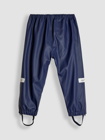 JoJo Maman Bébé Navy Blue Pack-Away Waterproof Trousers image 3