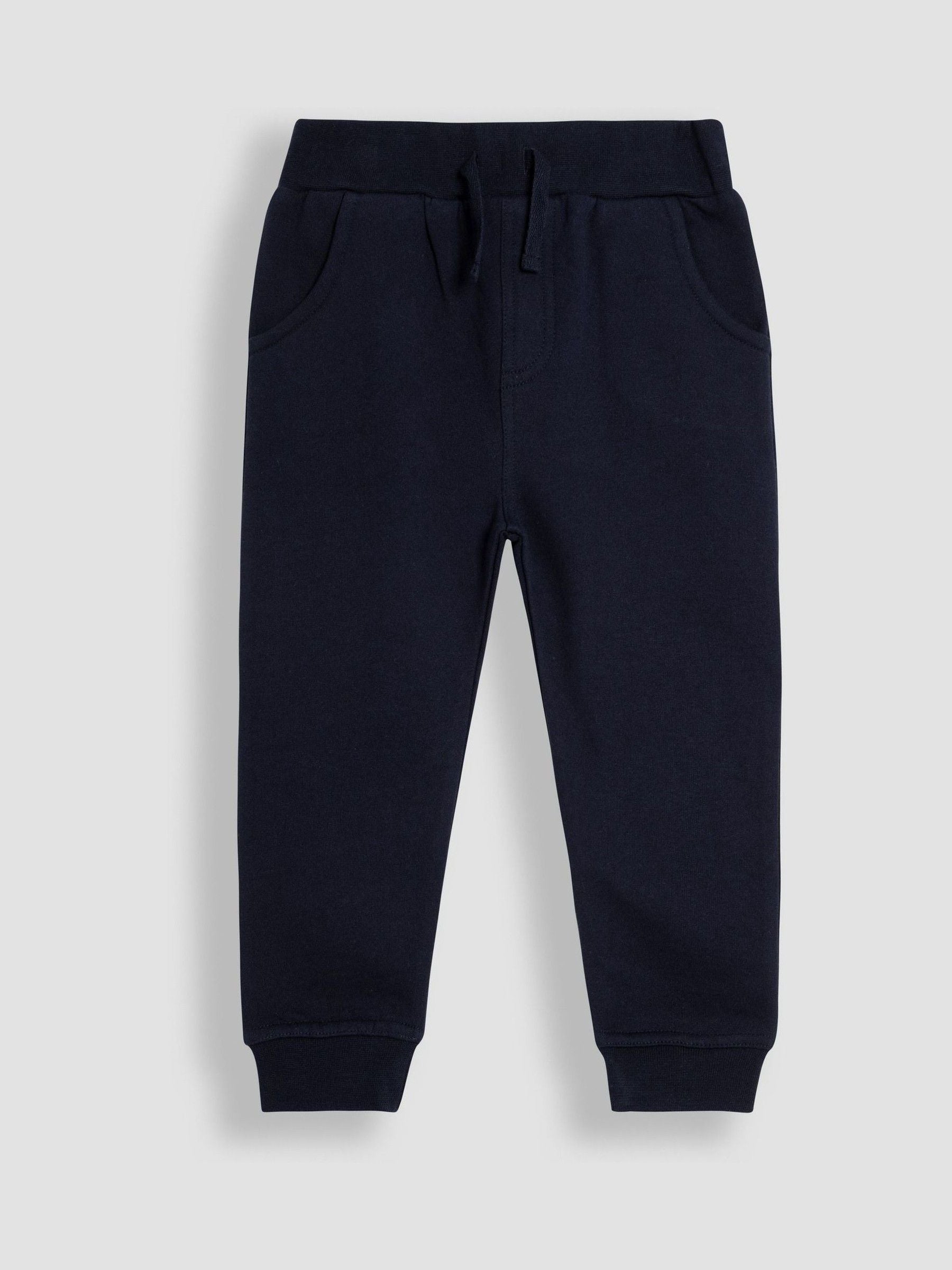 JoJo Maman Bébé Rust and Navy Blue 2-Pack Joggers image 4