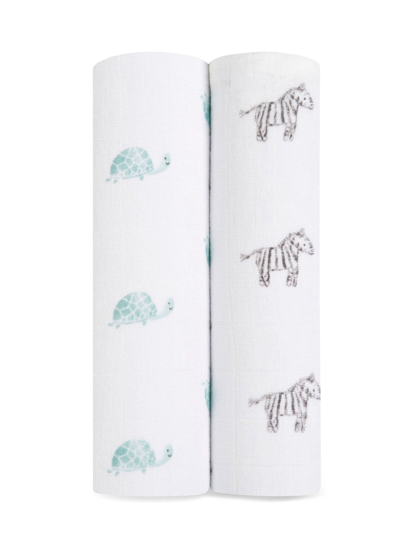 aden + anais White Large Cotton Muslin Blankets 2 Pack image 1
