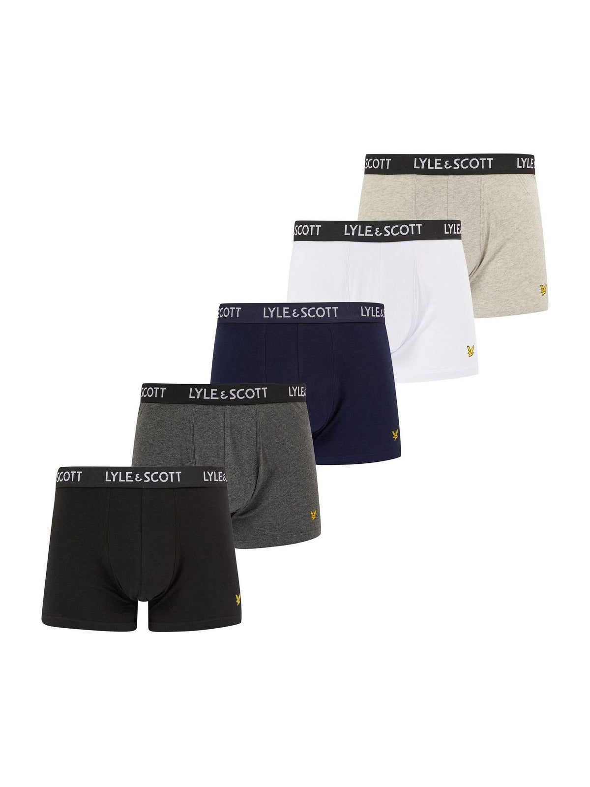 Dsiney Kidz - Lyle & Scott White Miller Underwear Boxer Trunks 5 Pack image 1