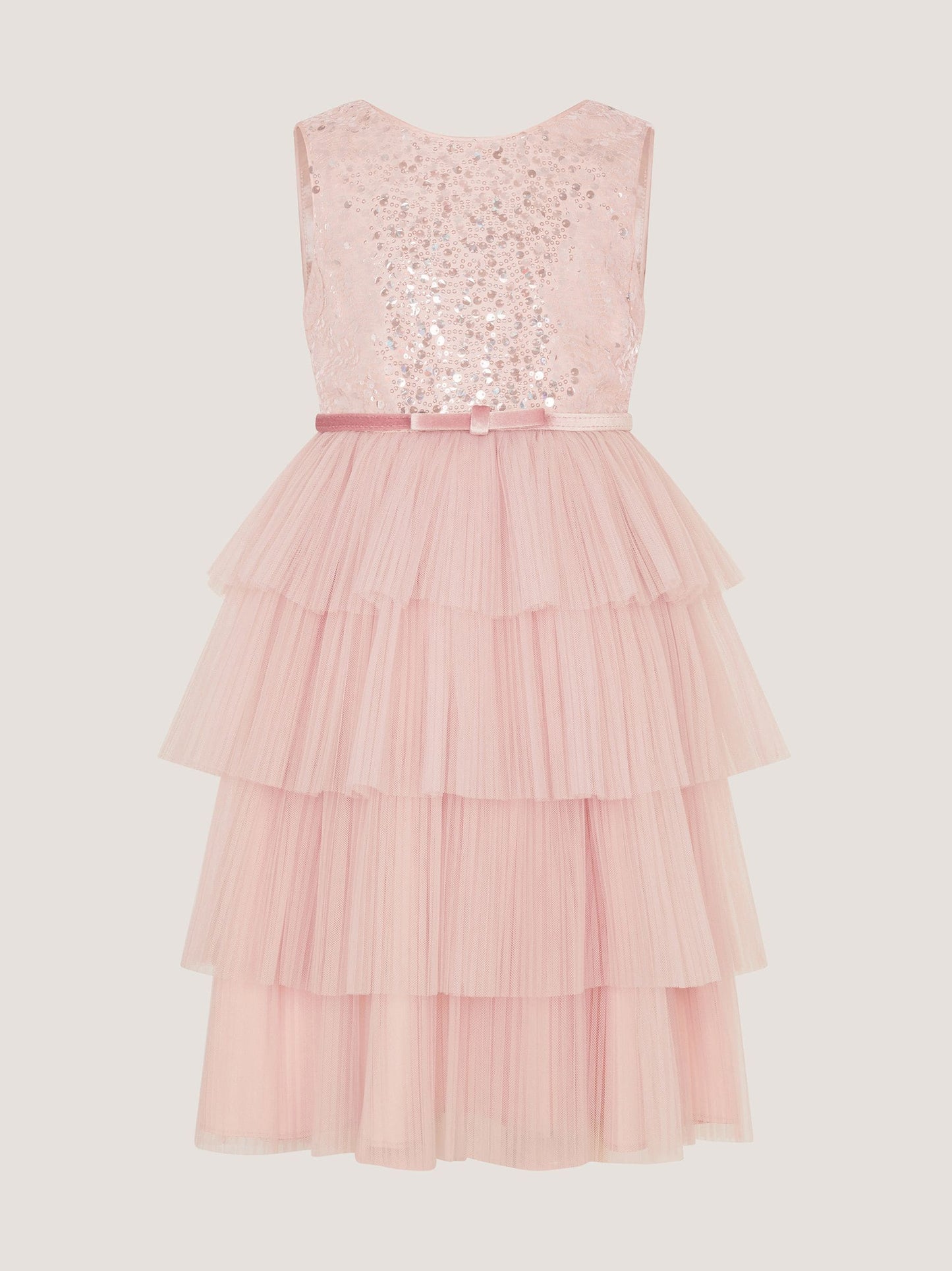 Dsiney Kidz - Monsoon Pink Elodie Sequin Tiered Party Dress image 2