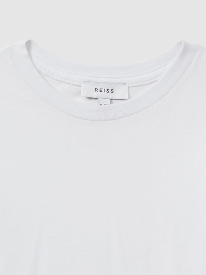 Reiss White Bless 3-9 yrs Cotton Crew-Neck T-Shirt image 3