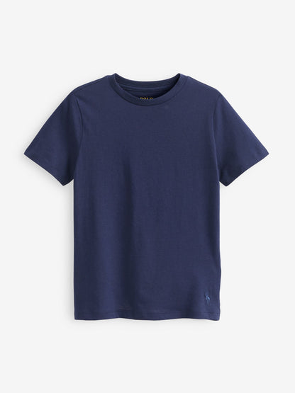Dsiney Kidz - Polo Ralph Lauren Navy Crew Logo T-Shirts 2 Pack image 3