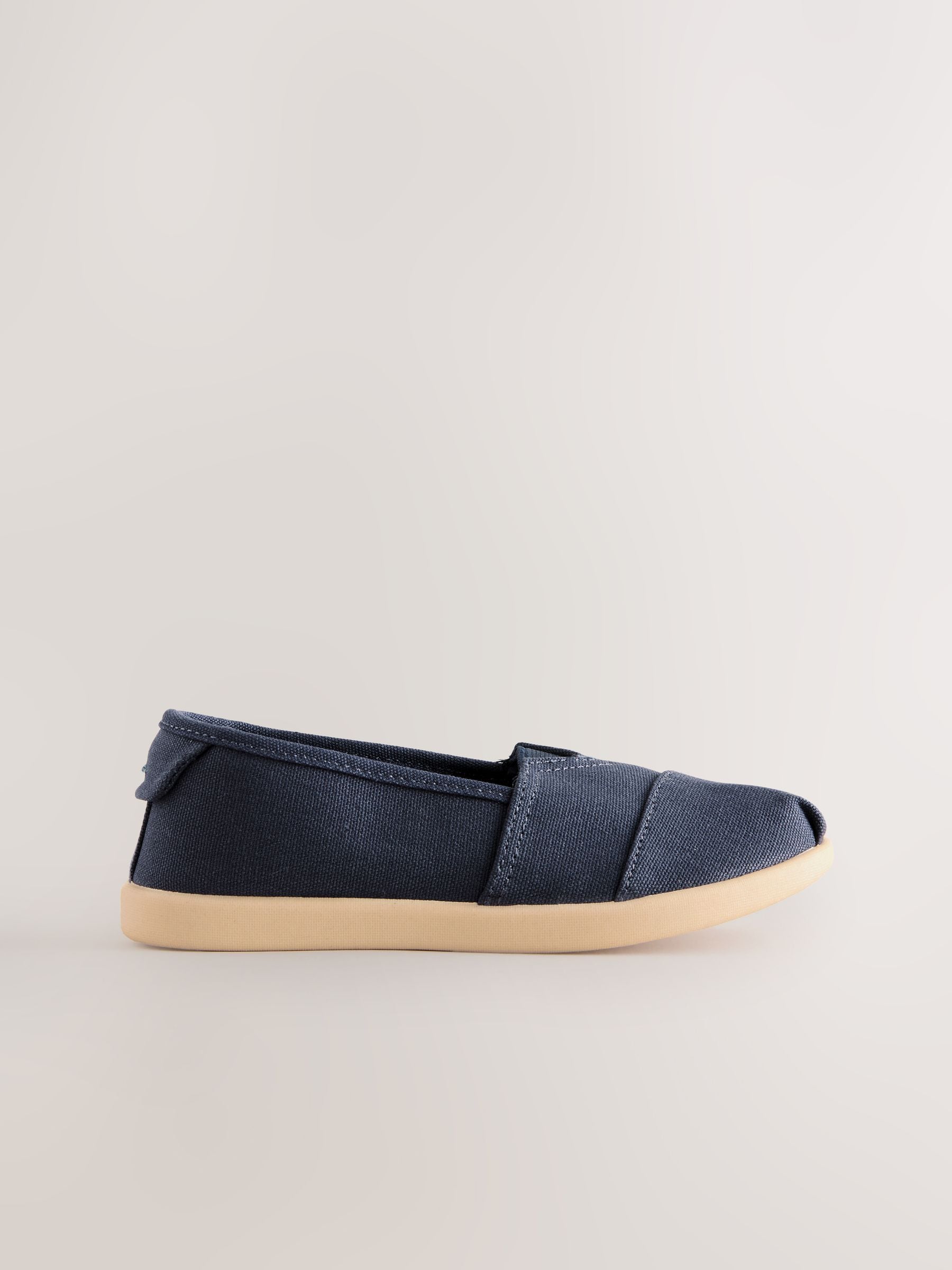 Navy Blue Canvas Slip-Ons Shoes image 2