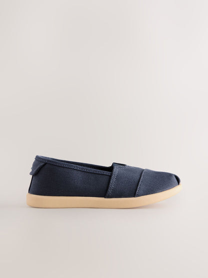 Navy Blue Canvas Slip-Ons Shoes image 2