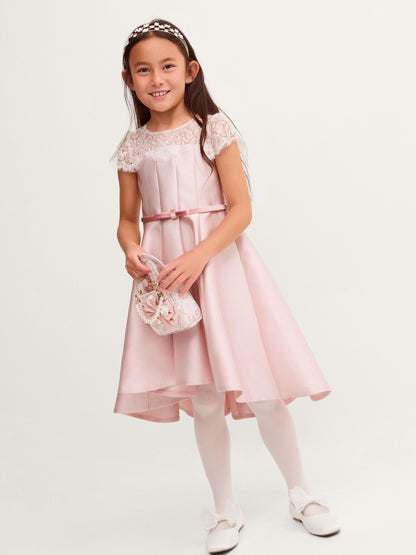 Dsiney Kidz - Monsoon Pink Angelina Lace Satin Party Dress image 1