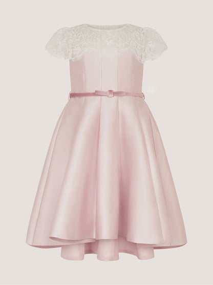 Dsiney Kidz - Monsoon Pink Angelina Lace Satin Party Dress image 2