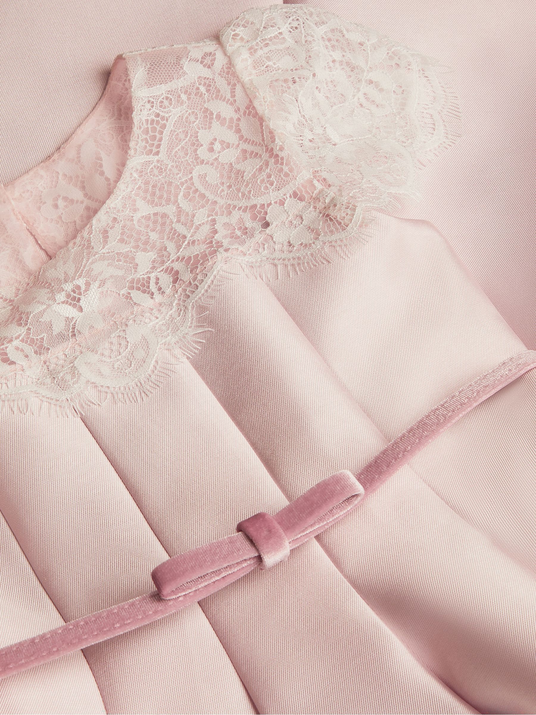 Dsiney Kidz - Monsoon Pink Angelina Lace Satin Party Dress image 4