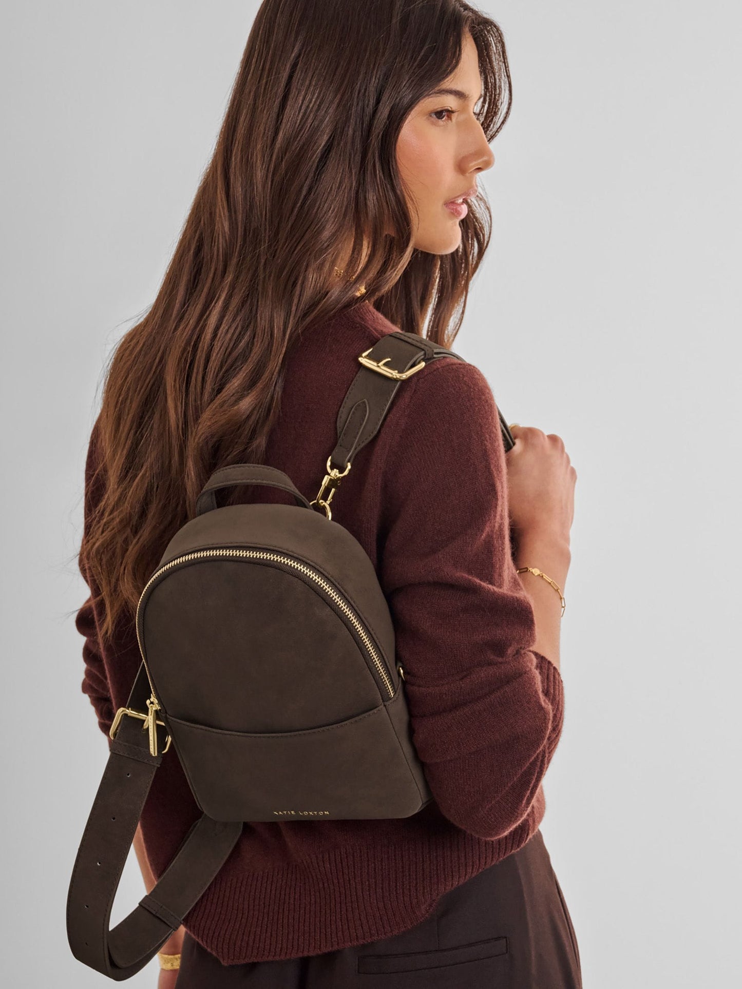 Katie Loxton Brown Mika Small Backpack image 1