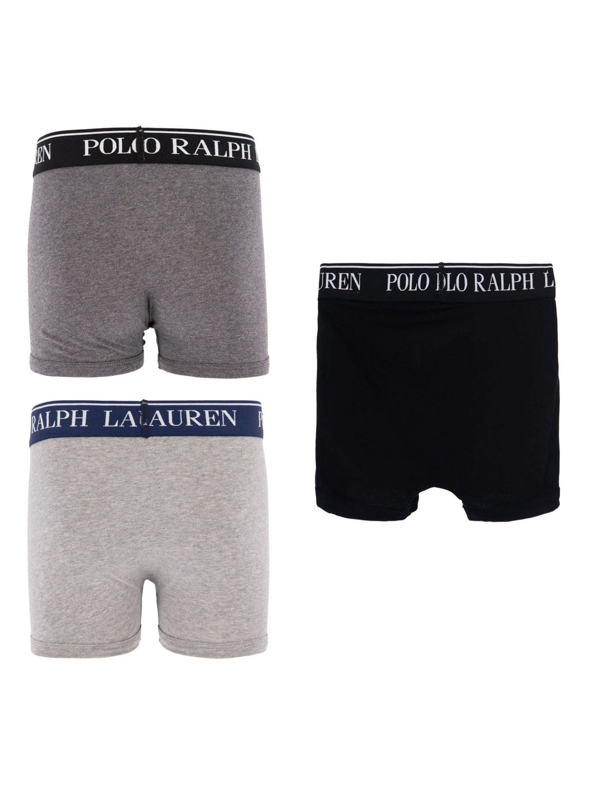 Dsiney Kidz - Polo Ralph Lauren Grey Cotton Stretch Logo Boxers 5 Pack image 4