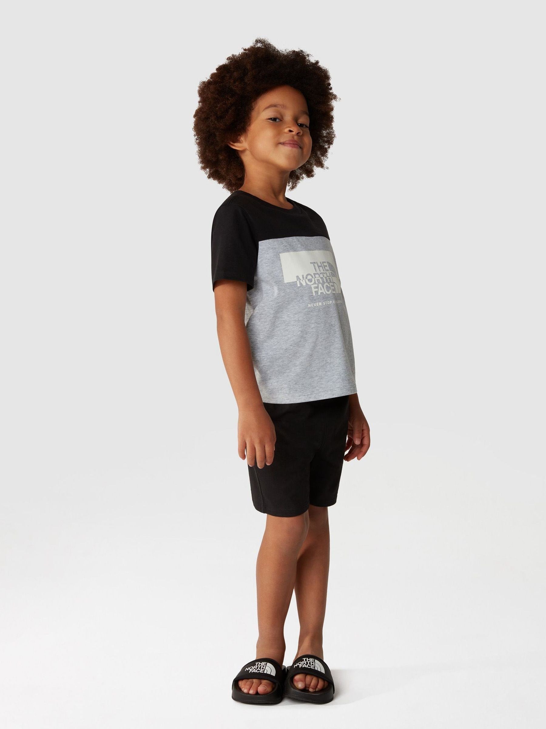 The North Face Black/White Youth Base Camp III Sliders image 3