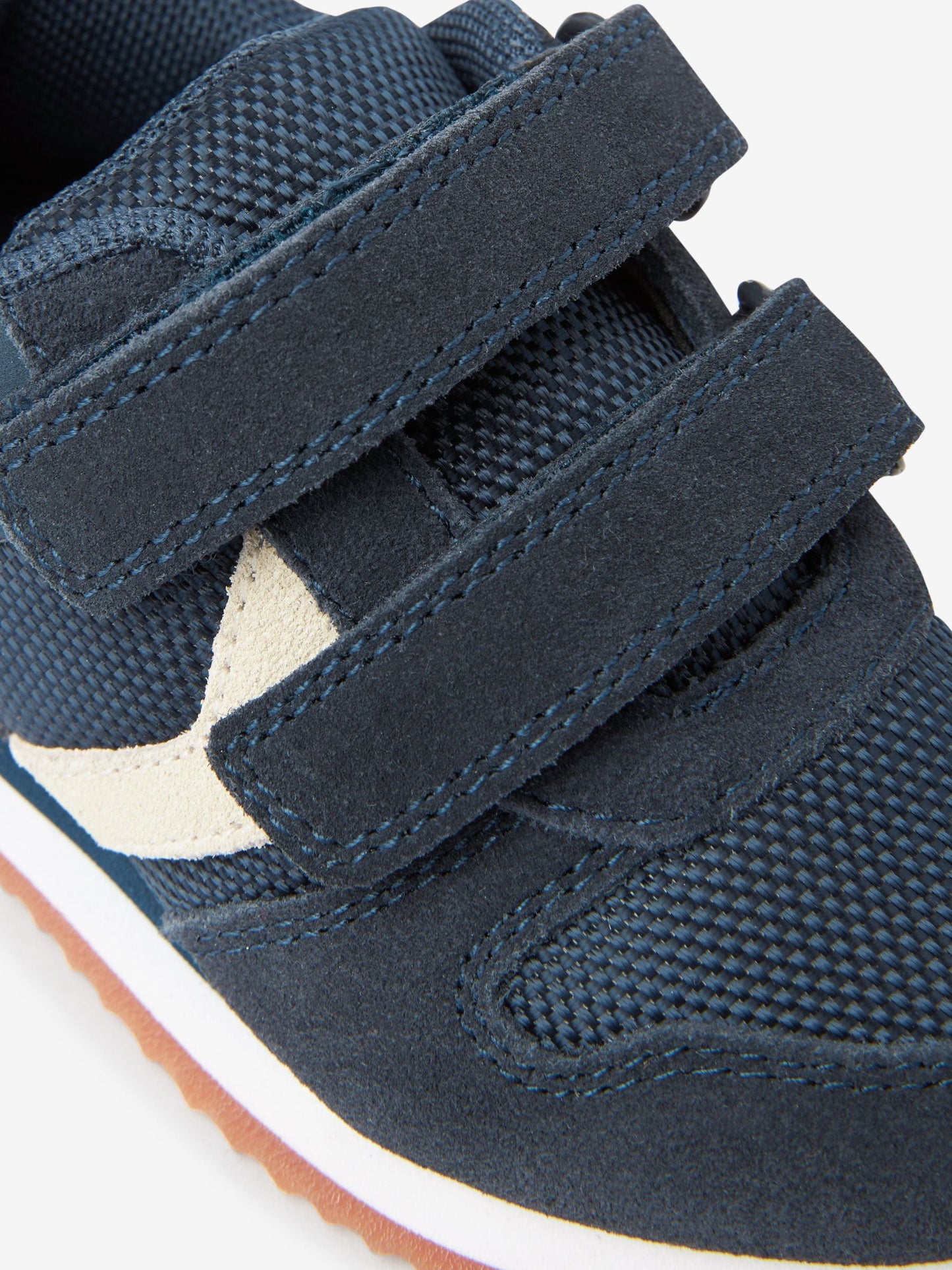 Navy Standard Fit (F) Double Strap Trainers image 4