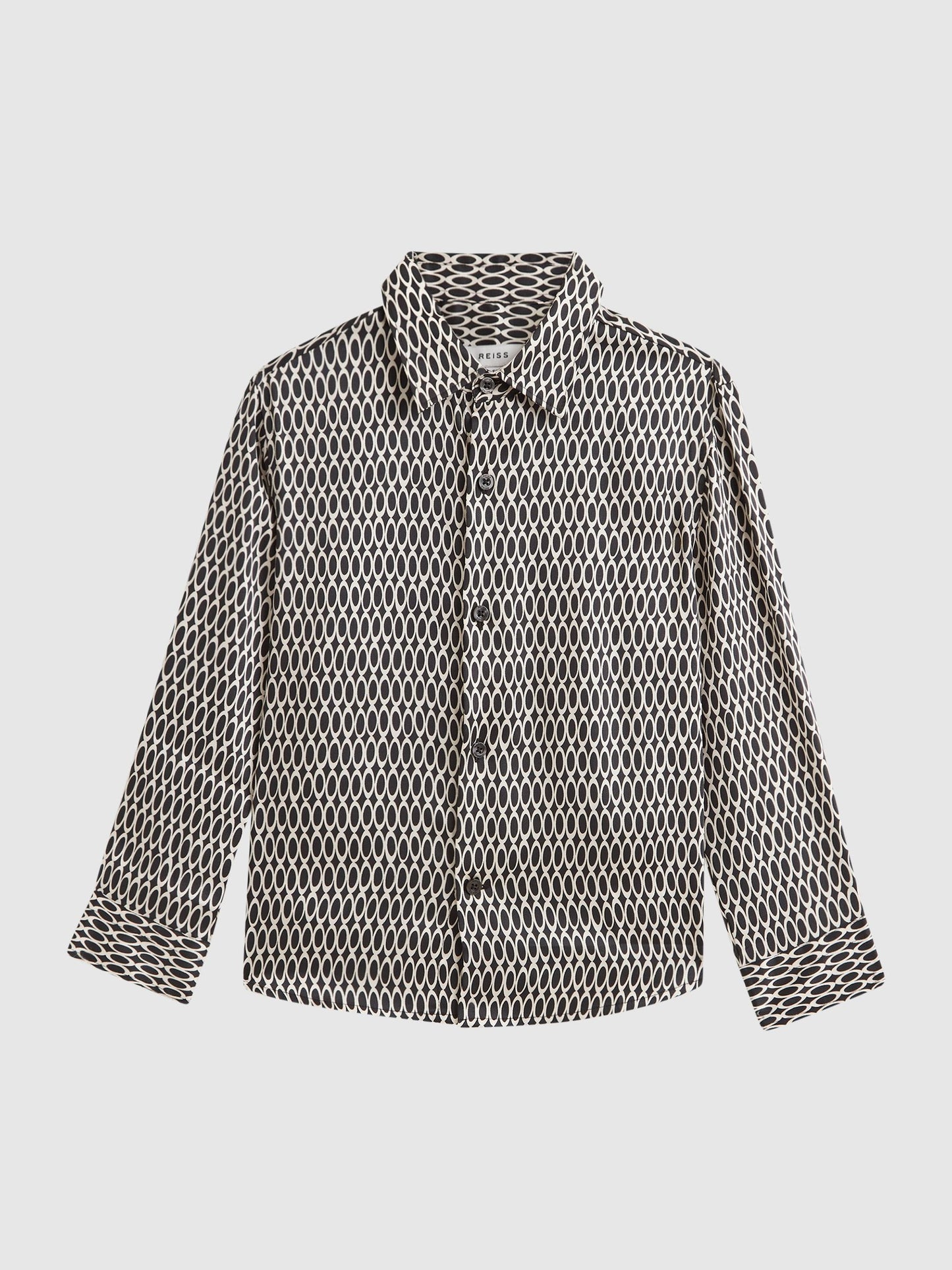 Dsiney Kidz - Reiss Black Mozart Monogram Button-Through Shirt image 2