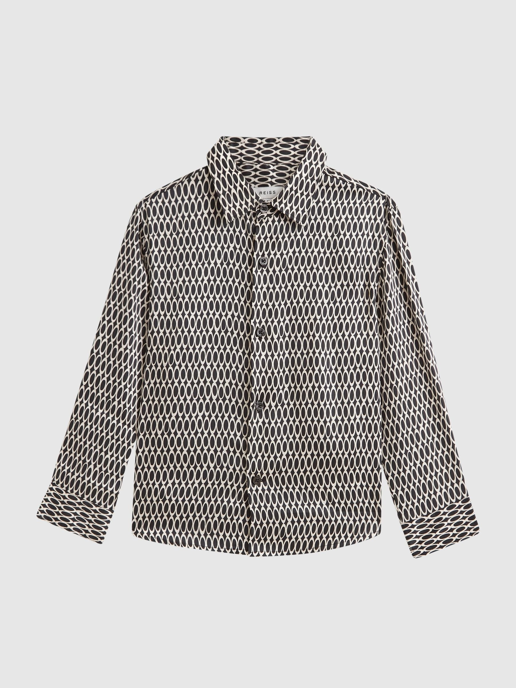 Dsiney Kidz - Reiss Black Mozart Monogram Button-Through Shirt image 2