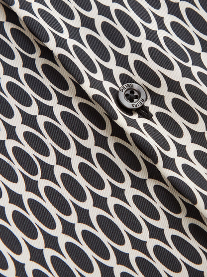 Dsiney Kidz - Reiss Black Mozart Monogram Button-Through Shirt image 6