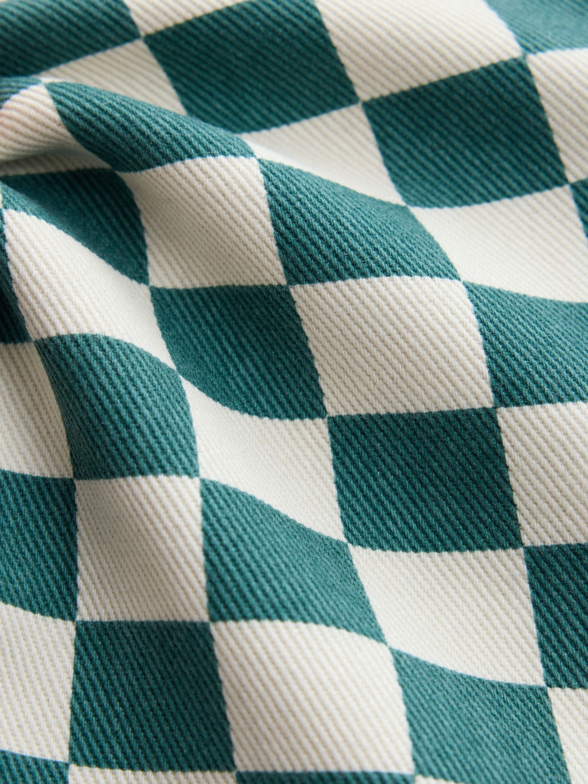 White/Green Checkerboard Pull On Wide Trousers (3mths-7yrs) - image 8