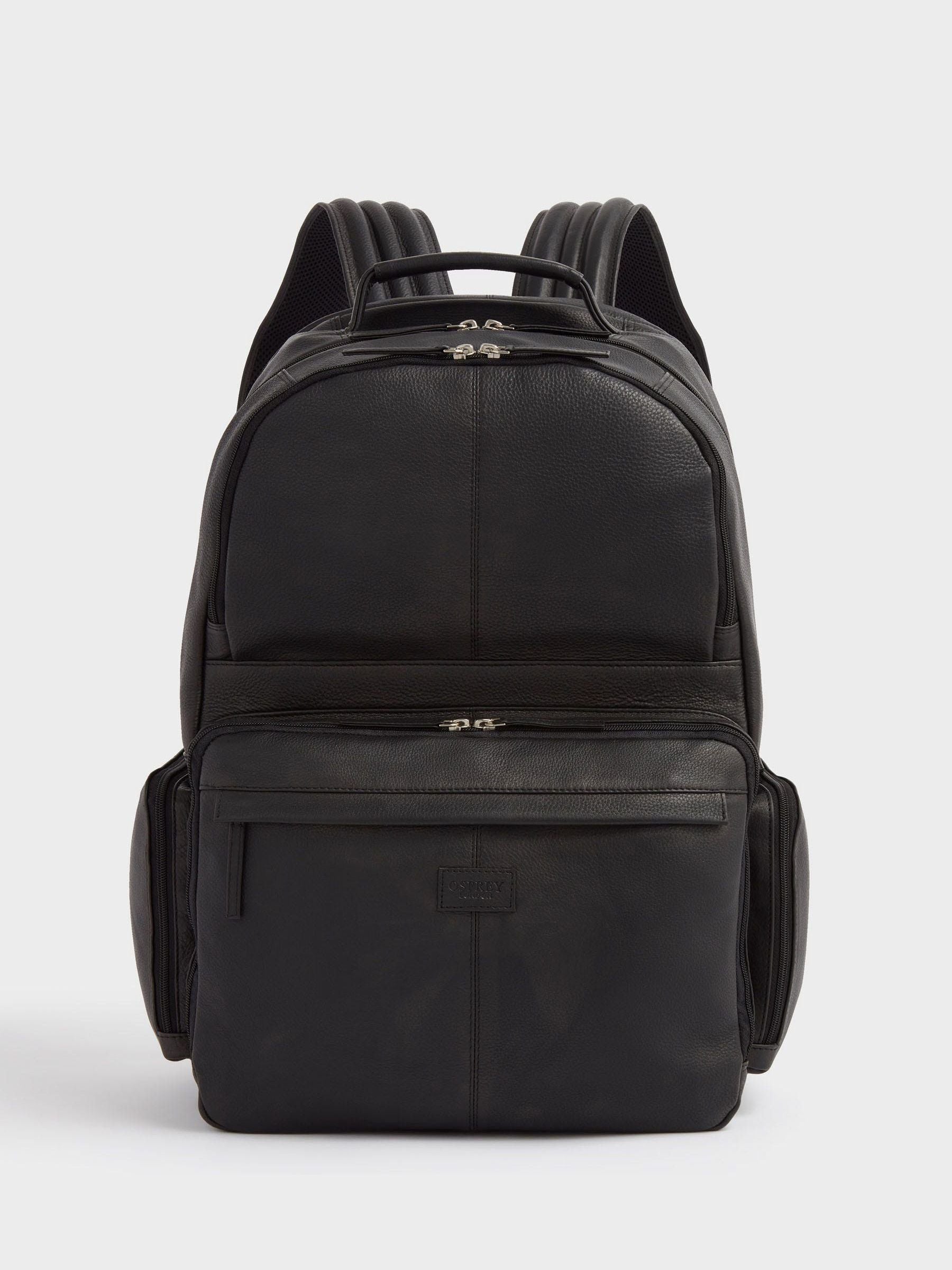 Osprey London Black The Lockton Leather Backpack image 1