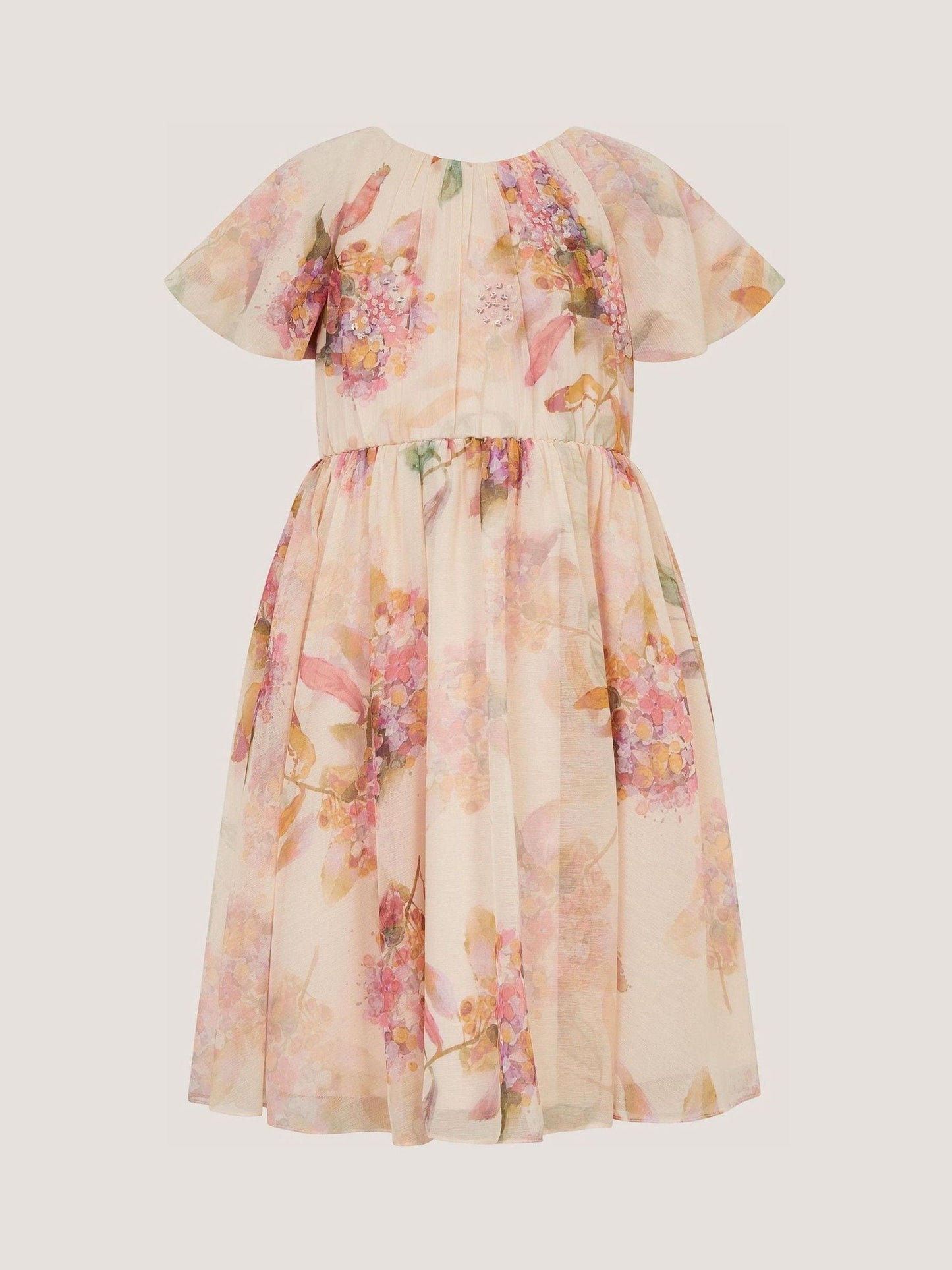 Dsiney Kidz - Monsoon Pink Leila Floral Sequin Party Dress image 2