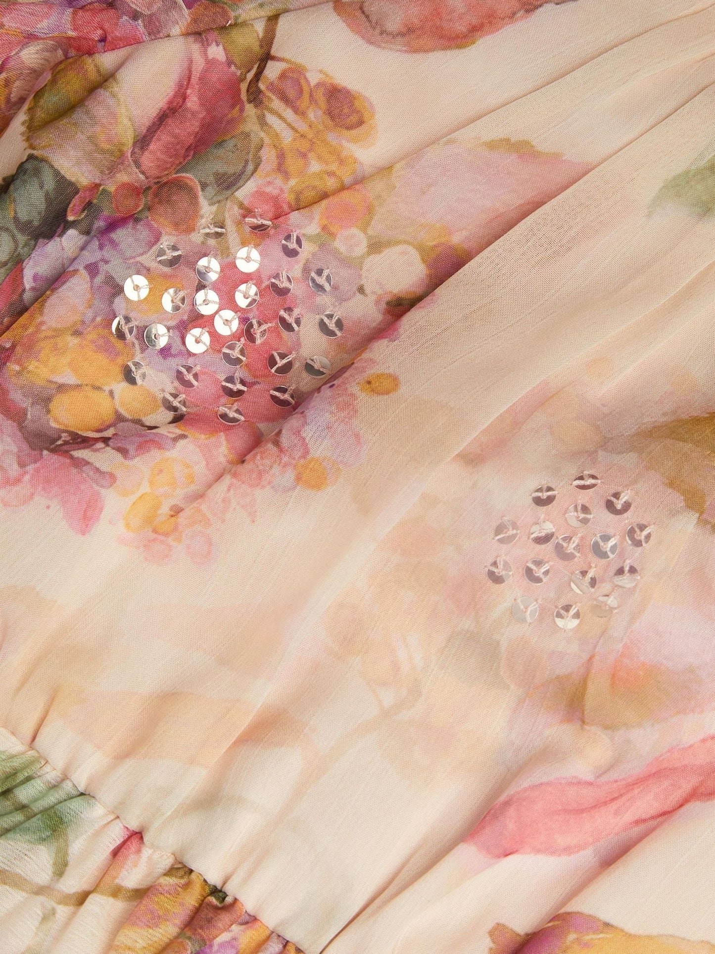 Dsiney Kidz - Monsoon Pink Leila Floral Sequin Party Dress image 3