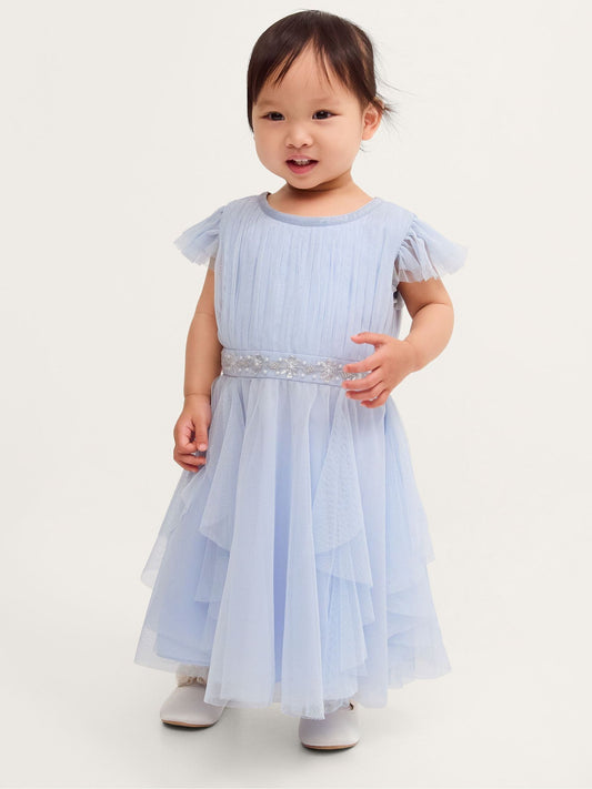 Dsiney Kidz - Monsoon Blue Baby Pennie Mesh Party Dress image 1