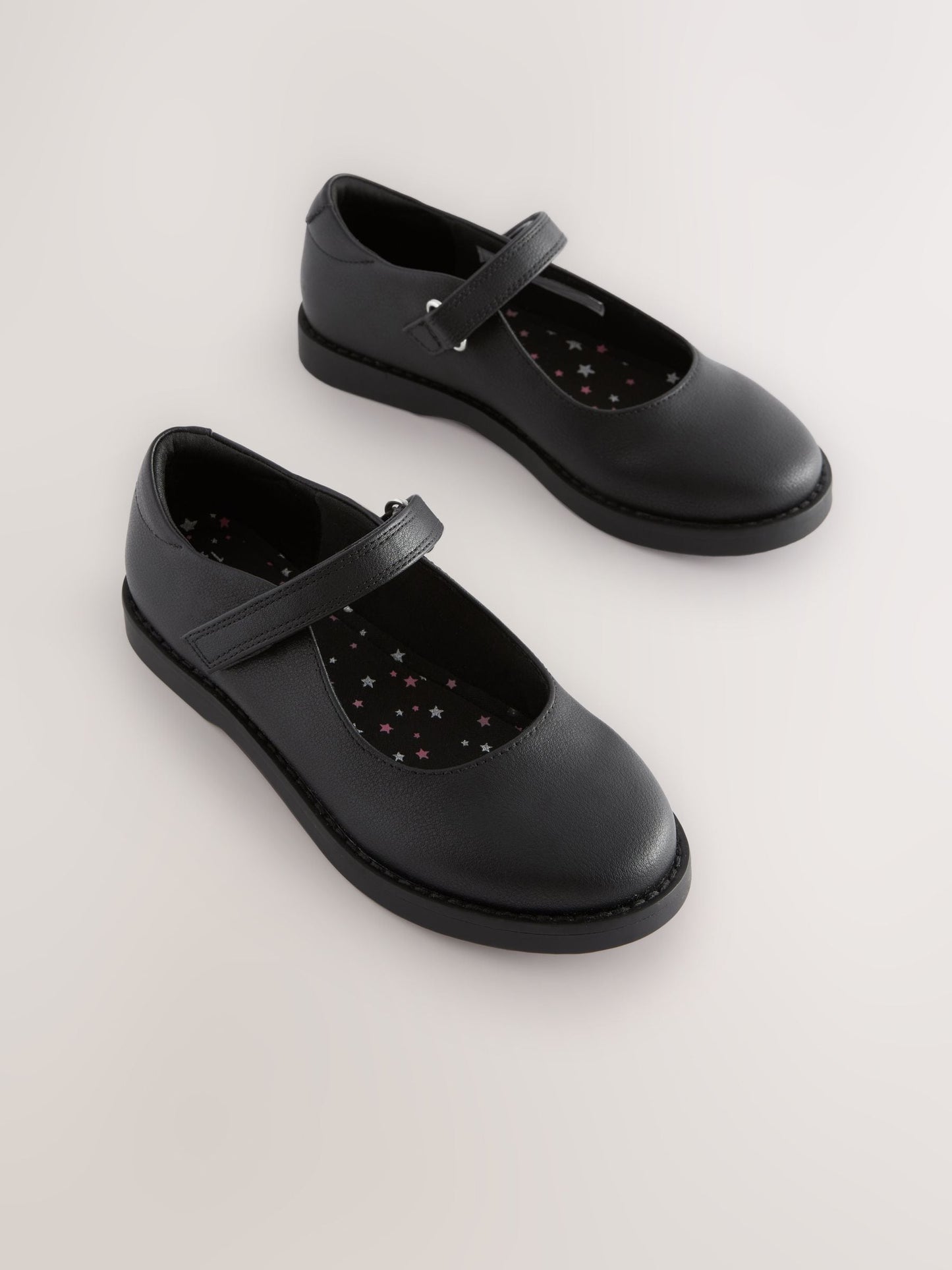 Black Matt School Mary Jane Shoes image 1