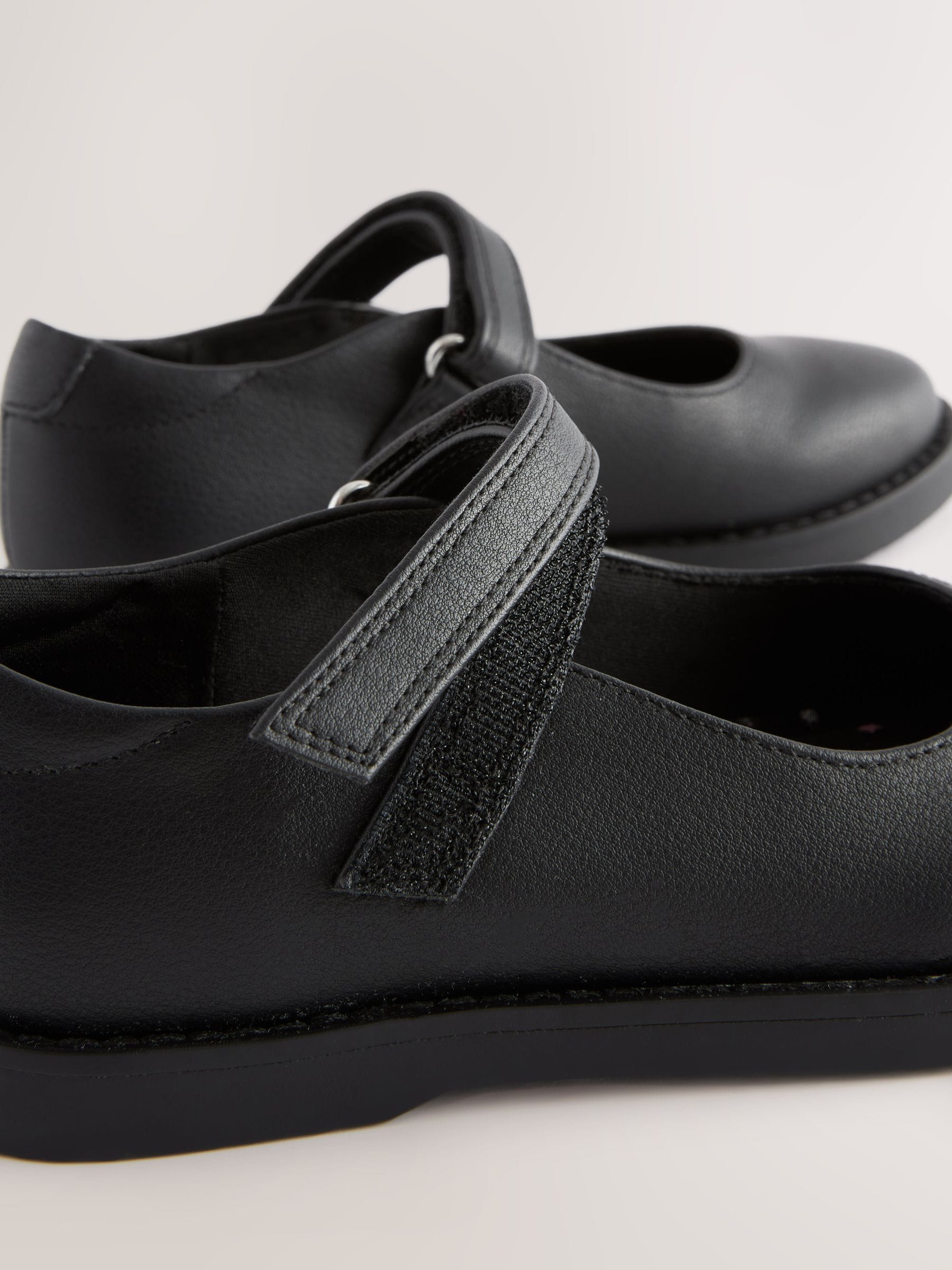 Black Matt School Mary Jane Shoes image 4