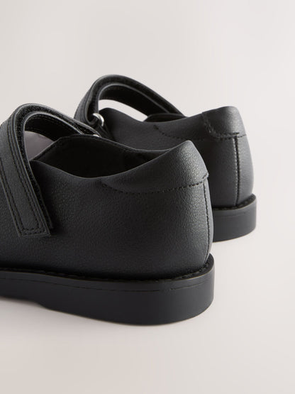 Black Matt School Mary Jane Shoes image 5