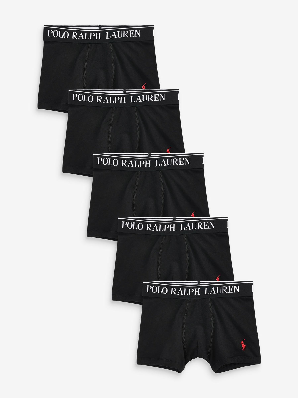 Dsiney Kidz - Polo Ralph Lauren Black Cotton Stretch Logo Boxers 5 Pack image 1