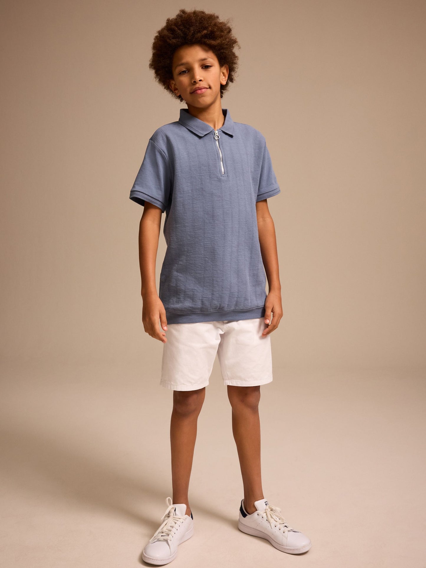 Dsiney Kidz - White Regular Fit Chino Shorts (3-16yrs) image 1