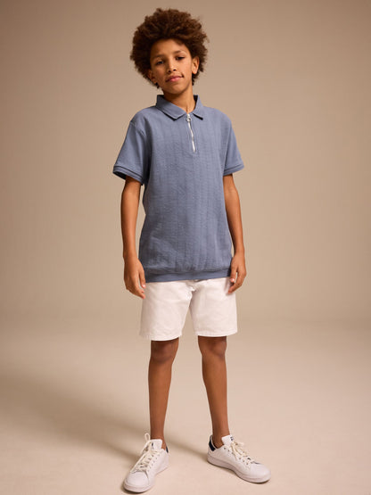 Dsiney Kidz - White Regular Fit Chino Shorts (3-16yrs) image 1