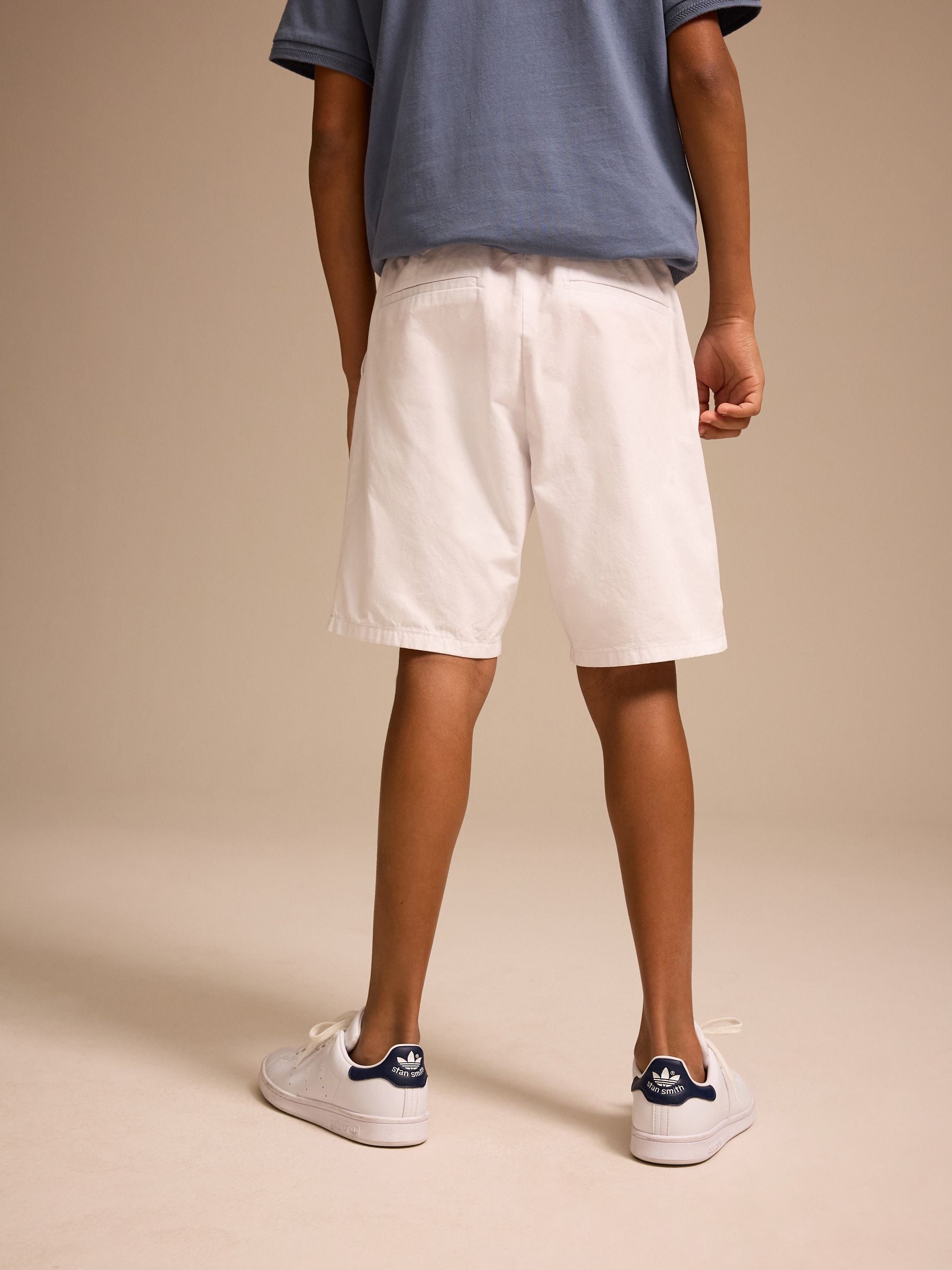 Dsiney Kidz - White Regular Fit Chino Shorts (3-16yrs) image 3