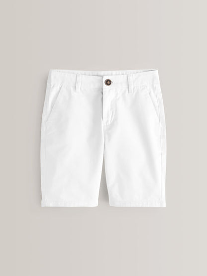Dsiney Kidz - White Regular Fit Chino Shorts (3-16yrs) image 4