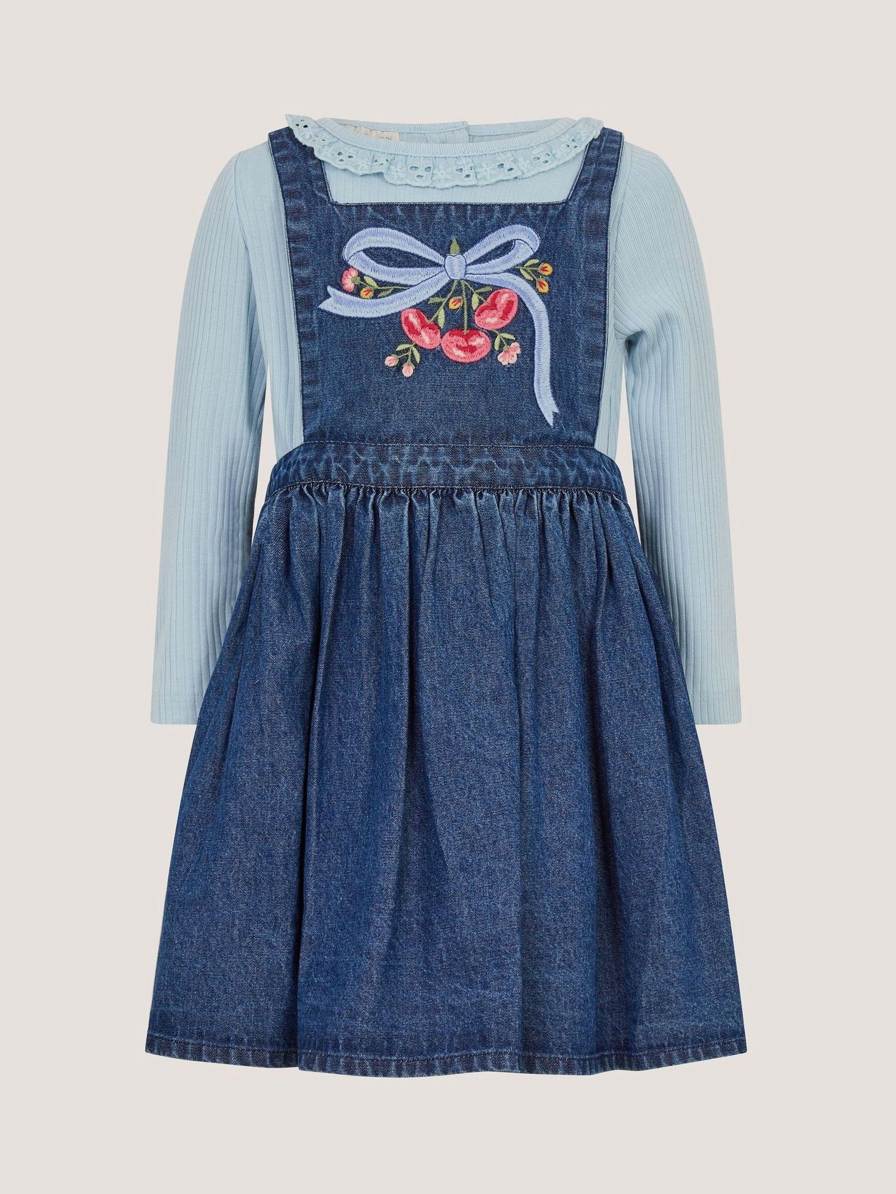 Dsiney Kidz - Monsoon Blue Baby Mon Cheri Top & Chambray Dress Set image 1