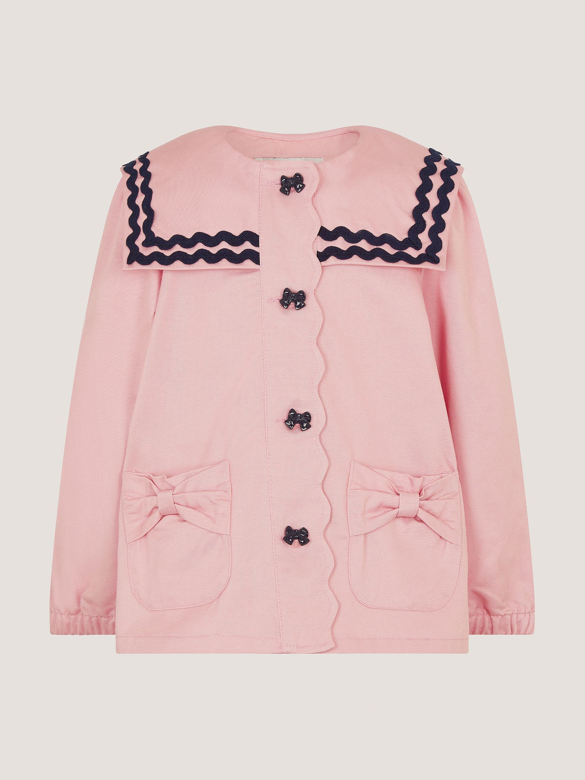 Dsiney Kidz - Monsoon Pink Bow Sailor Jacket image 2
