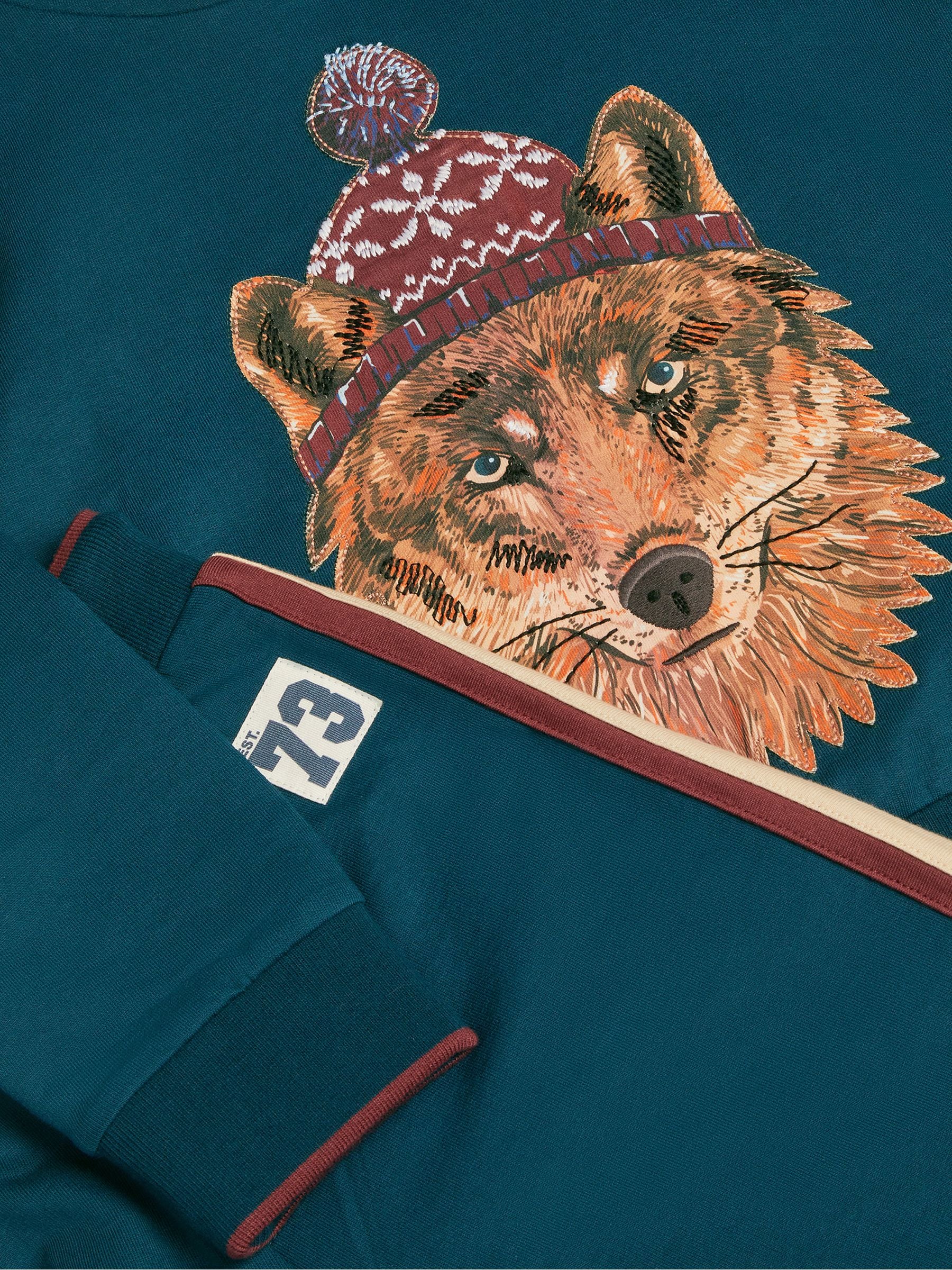 Dsiney Kidz - Monsoon Blue Winter Wolf Hoodie & Joggers Set image 3