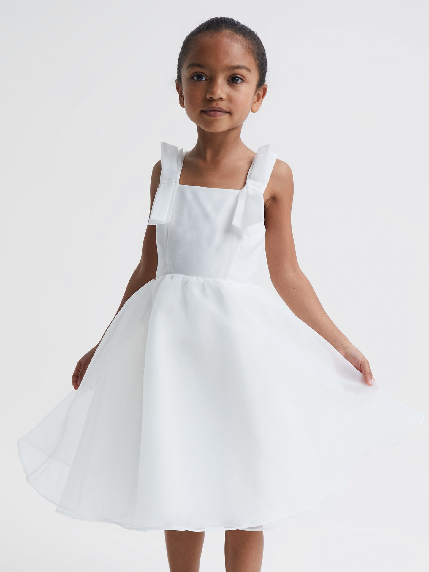 Dsiney Kidz - Reiss Ivory Selena Tulle Strappy Occasion Dress image 3