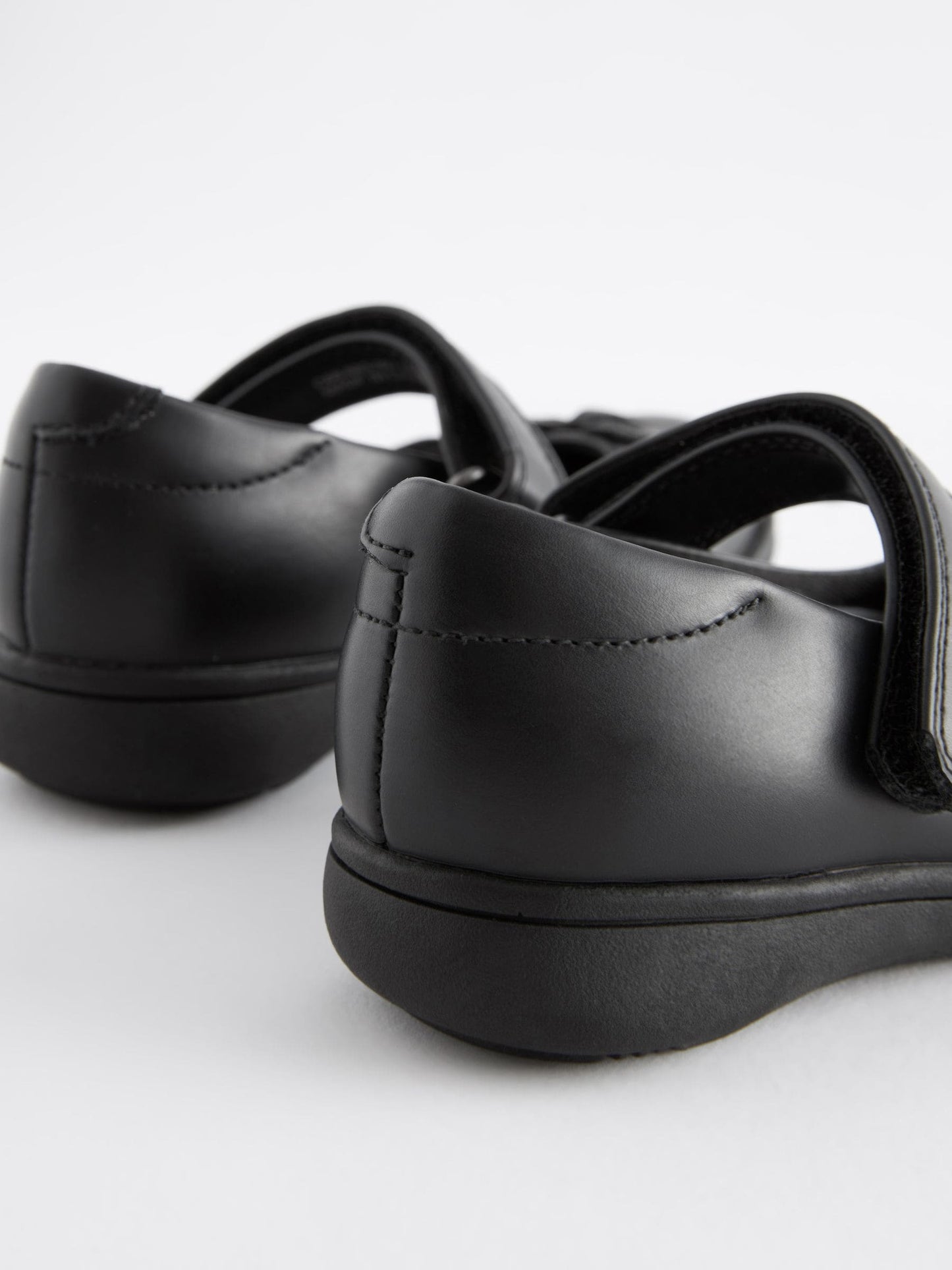 Matt Black Standard Fit (F) School Junior Butterfly Mary Jane Shoes image 7