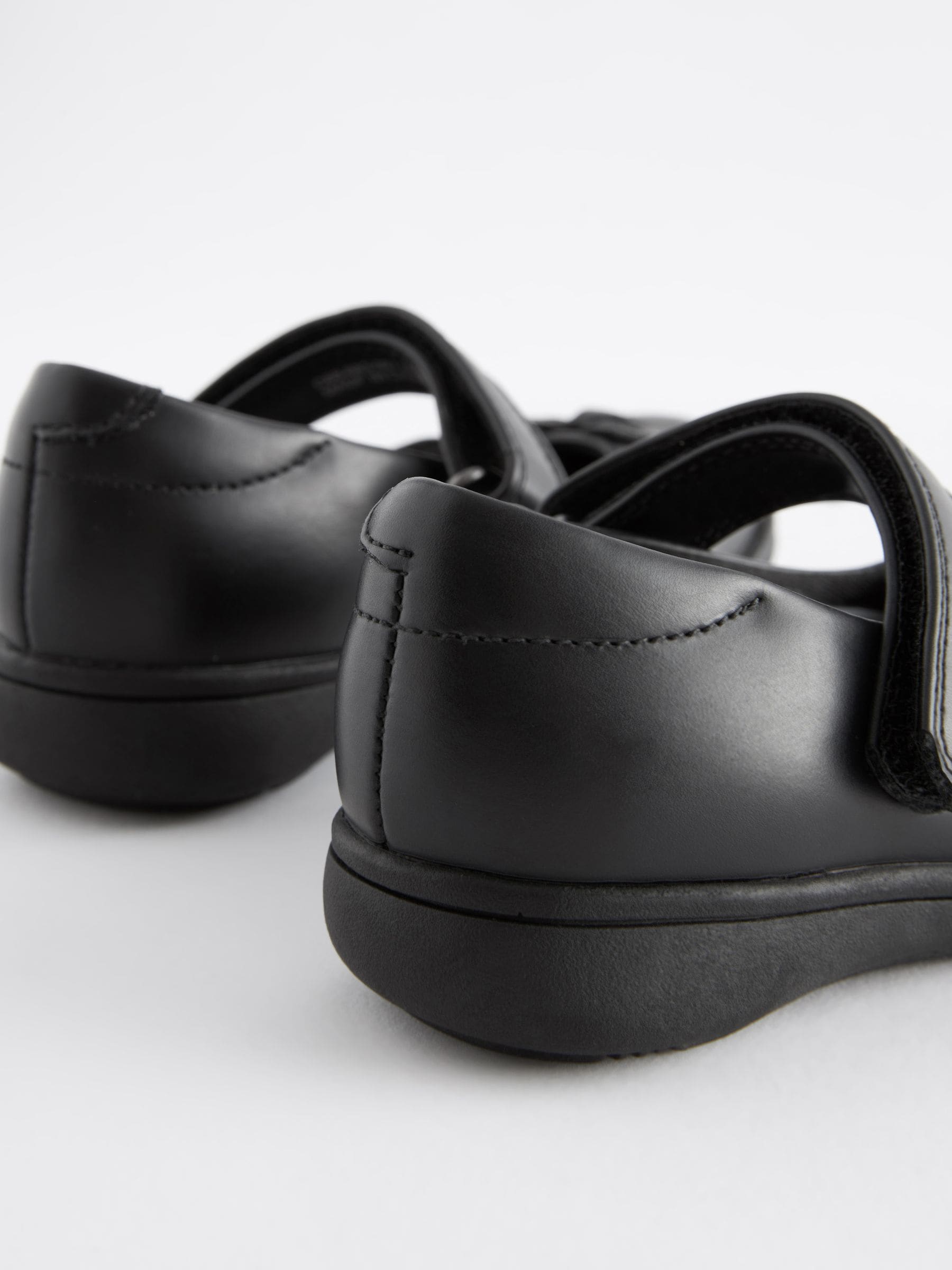 Matt Black Standard Fit (F) School Junior Butterfly Mary Jane Shoes image 7