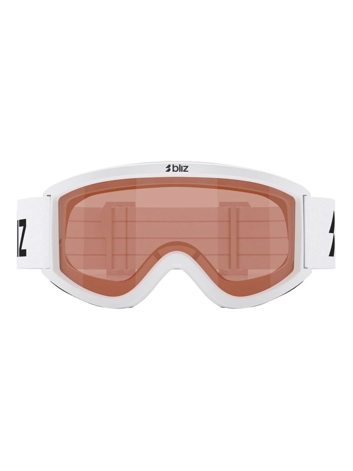 Bliz White Pixie Ski Goggles With Logo In Matte With Orange Lens - image 1