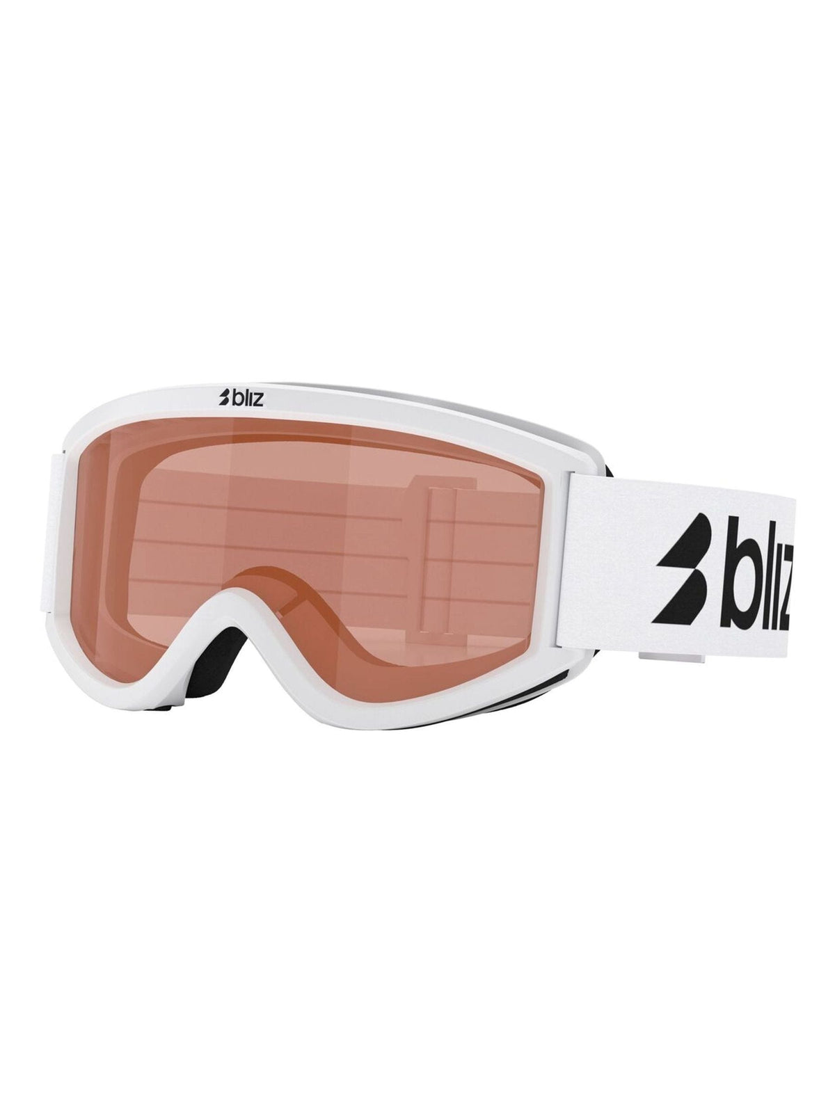 Bliz White Pixie Ski Goggles With Logo In Matte With Orange Lens - image 2