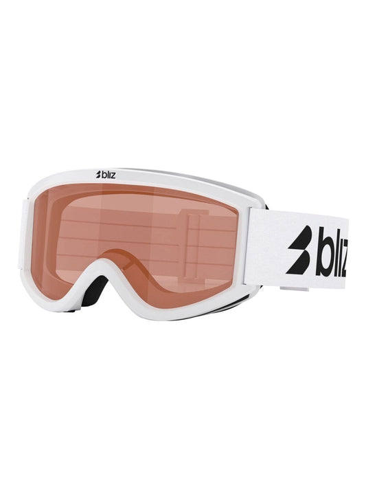 Bliz White Pixie Ski Goggles With Logo In Matte With Orange Lens - image 2