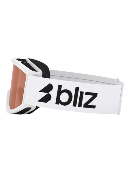 Bliz White Pixie Ski Goggles With Logo In Matte With Orange Lens - image 3