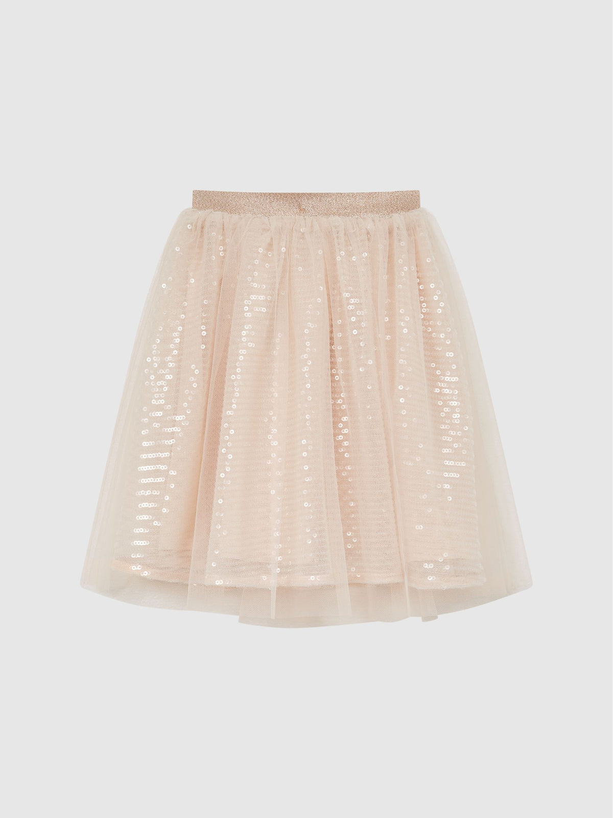 Dsiney Kidz - Reiss Pale Pink Charlotta 4-9 yrs Sequin Midi Skirt image 2